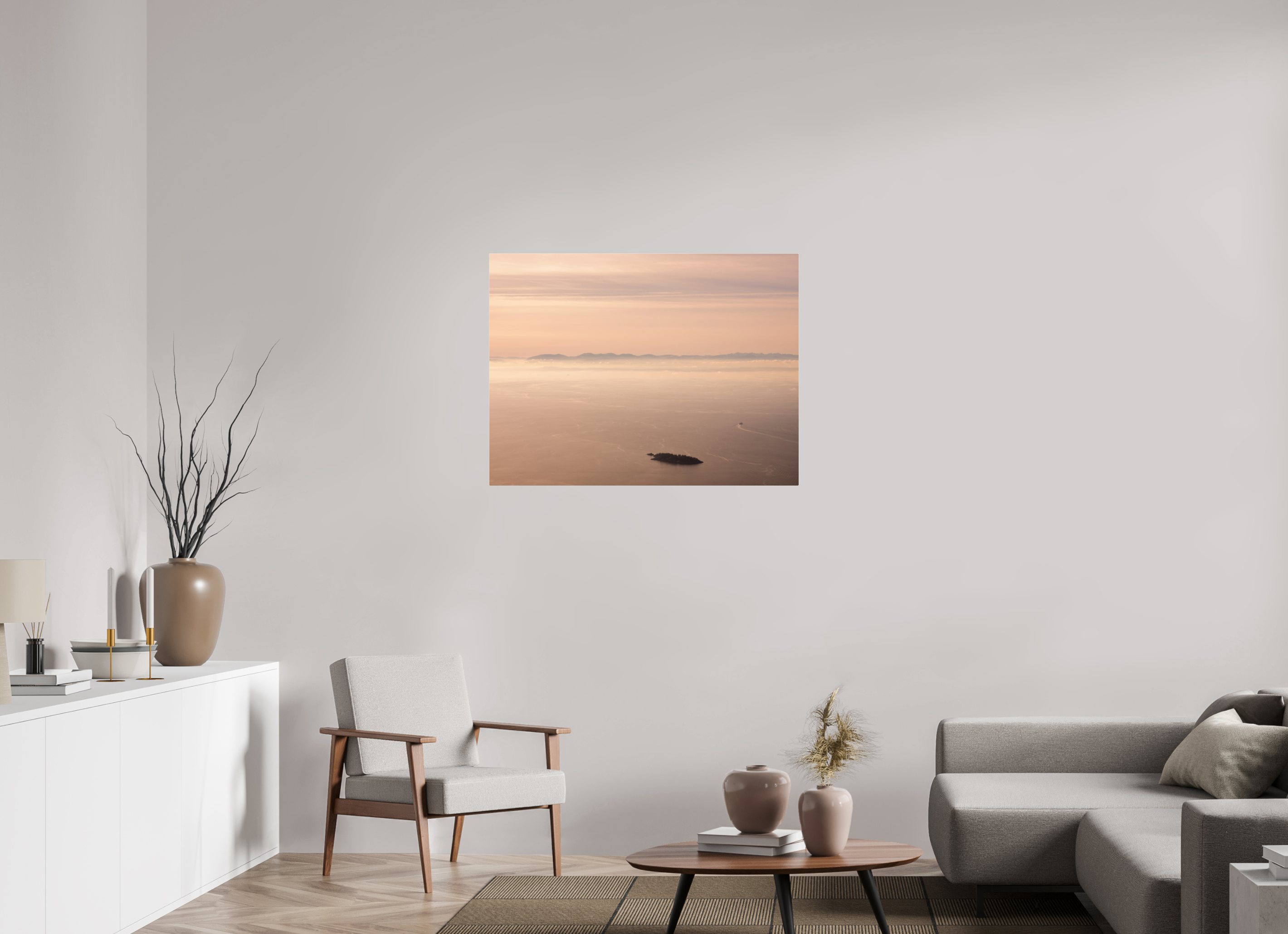 100 x 75 cm, Fuji Crystal Archive with acrylic Vancouver Island Vista, ready to hang, with acrylic glass