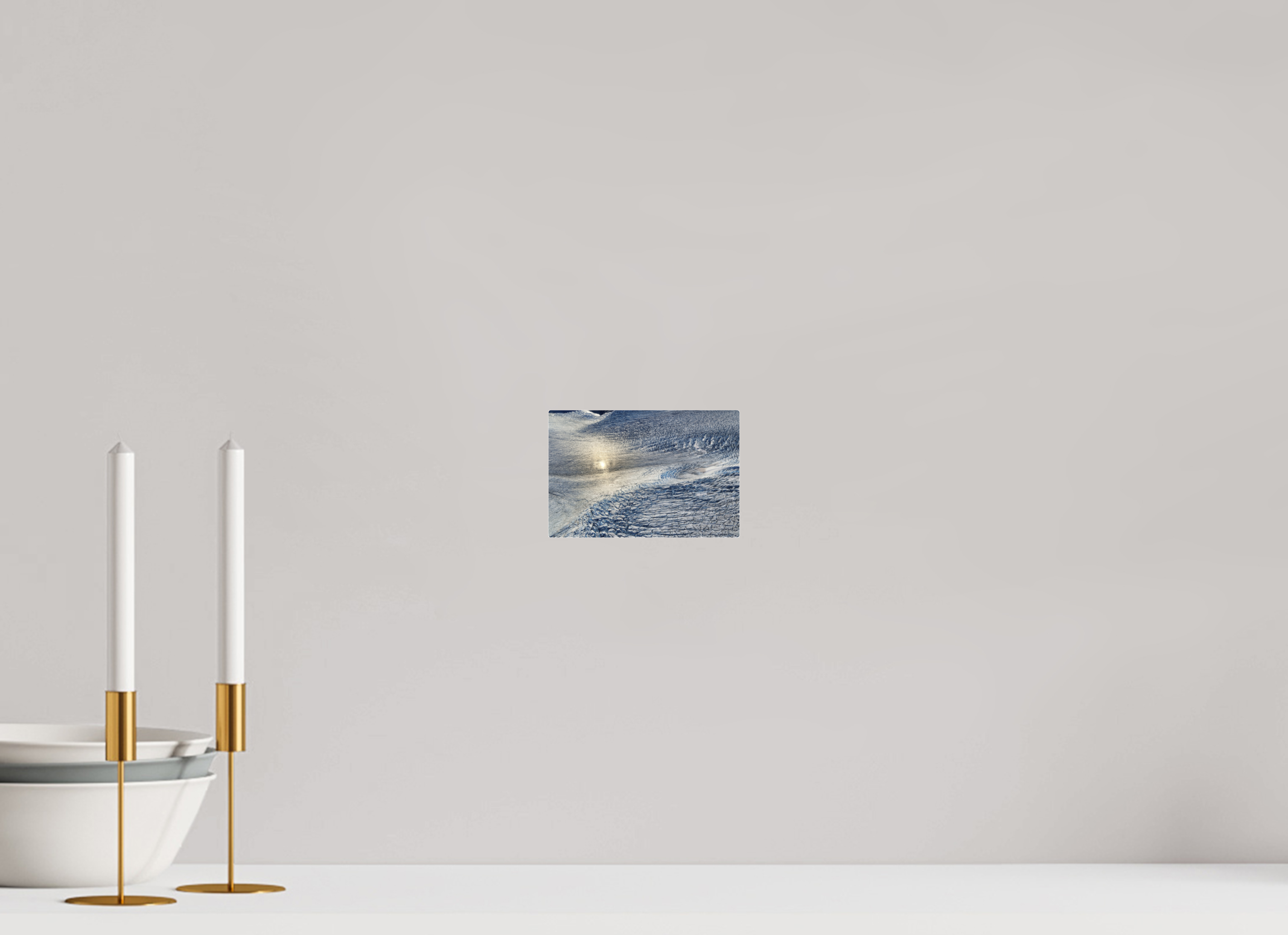 15 x 10 cm, Fuji Crystal Archive with acrylic Monarch Icefield, acrylic glass, aerial