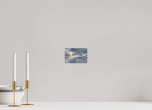 15 x 10 cm, Fuji Crystal Archive with acrylic Monarch Icefield, acrylic glass, aerial