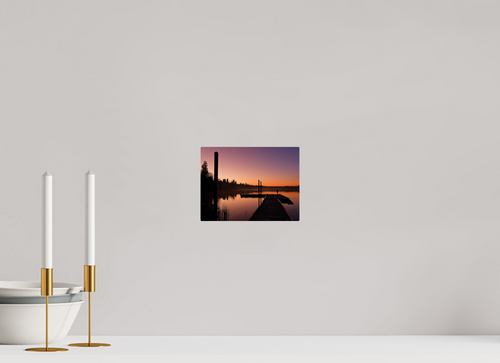 20 x 15 cm, Fuji Crystal Archive with acrylic Deer Lake Park Sunset, acrylic glass, ready to hang
