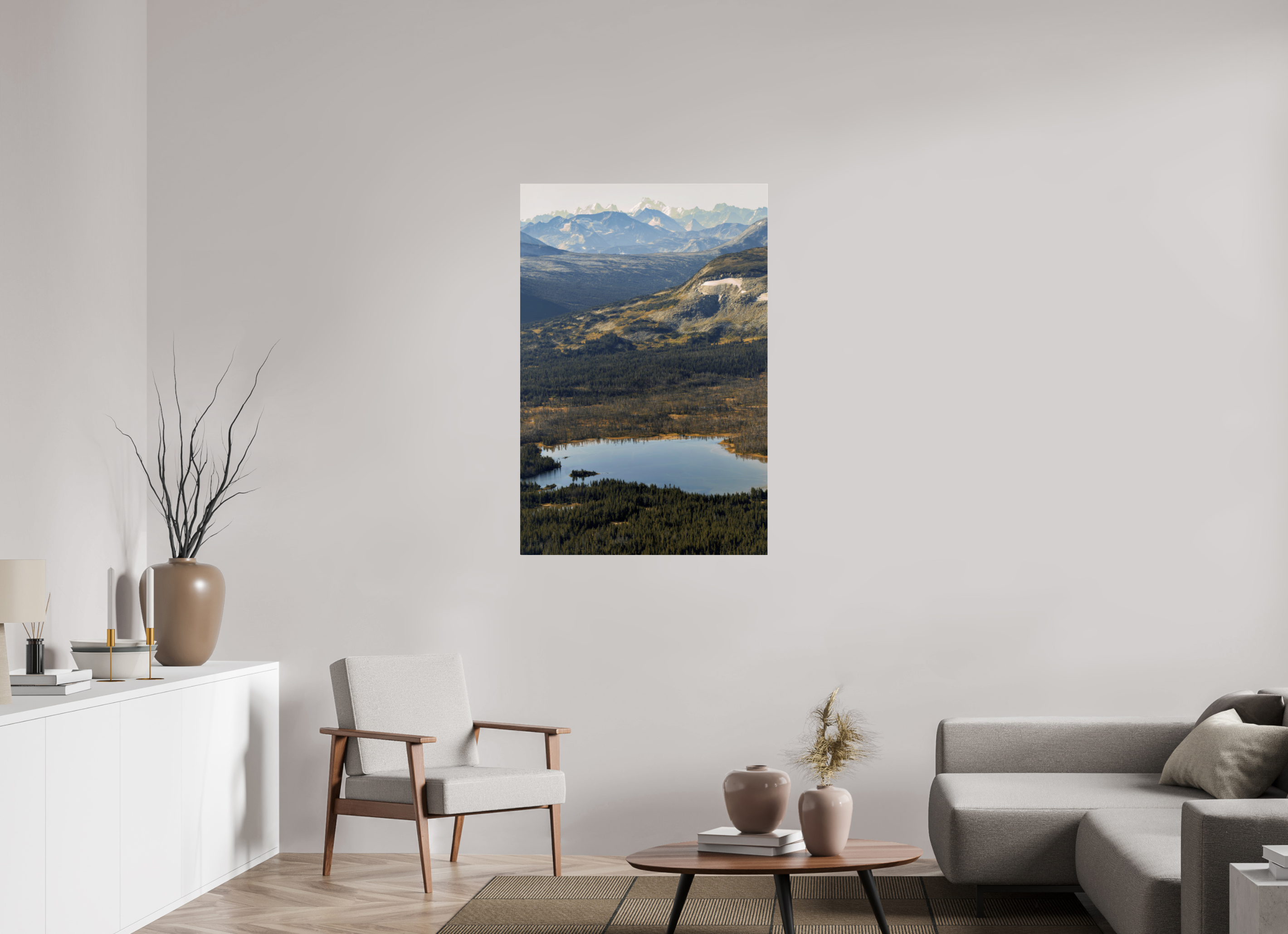 80 x 120 cm, Fuji Crystal Archive with acrylic Charlotte Alplands, acrylic glass, aerial