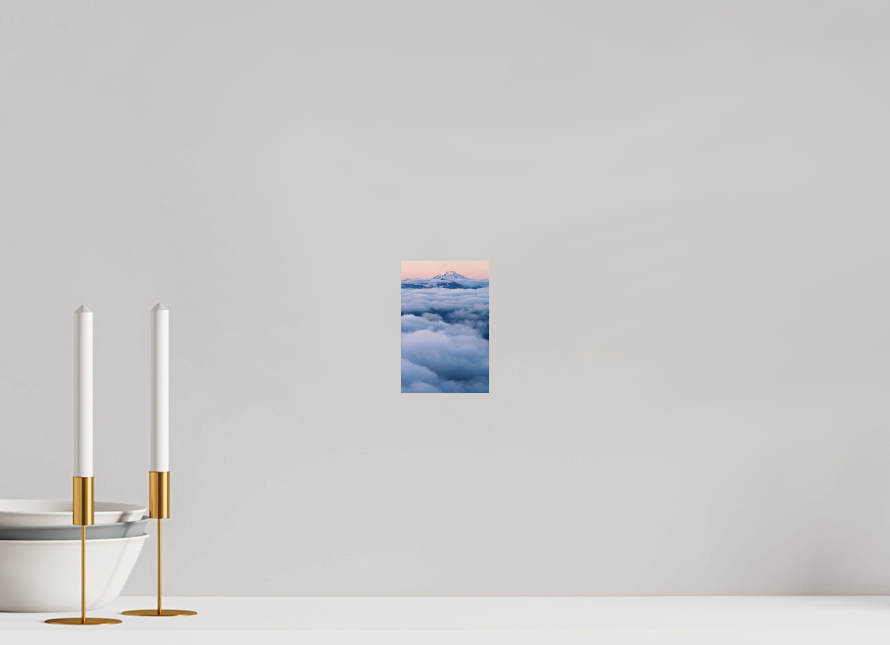 10 x 15 cm, Photo Print Under Acrylic Glass Mount Rainier at dawn from Sauk Mountain, acrylic glass, ready to hang