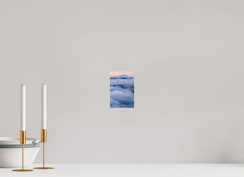 10 x 15 cm, Photo Print Under Acrylic Glass Mount Rainier at dawn from Sauk Mountain, acrylic glass, ready to hang