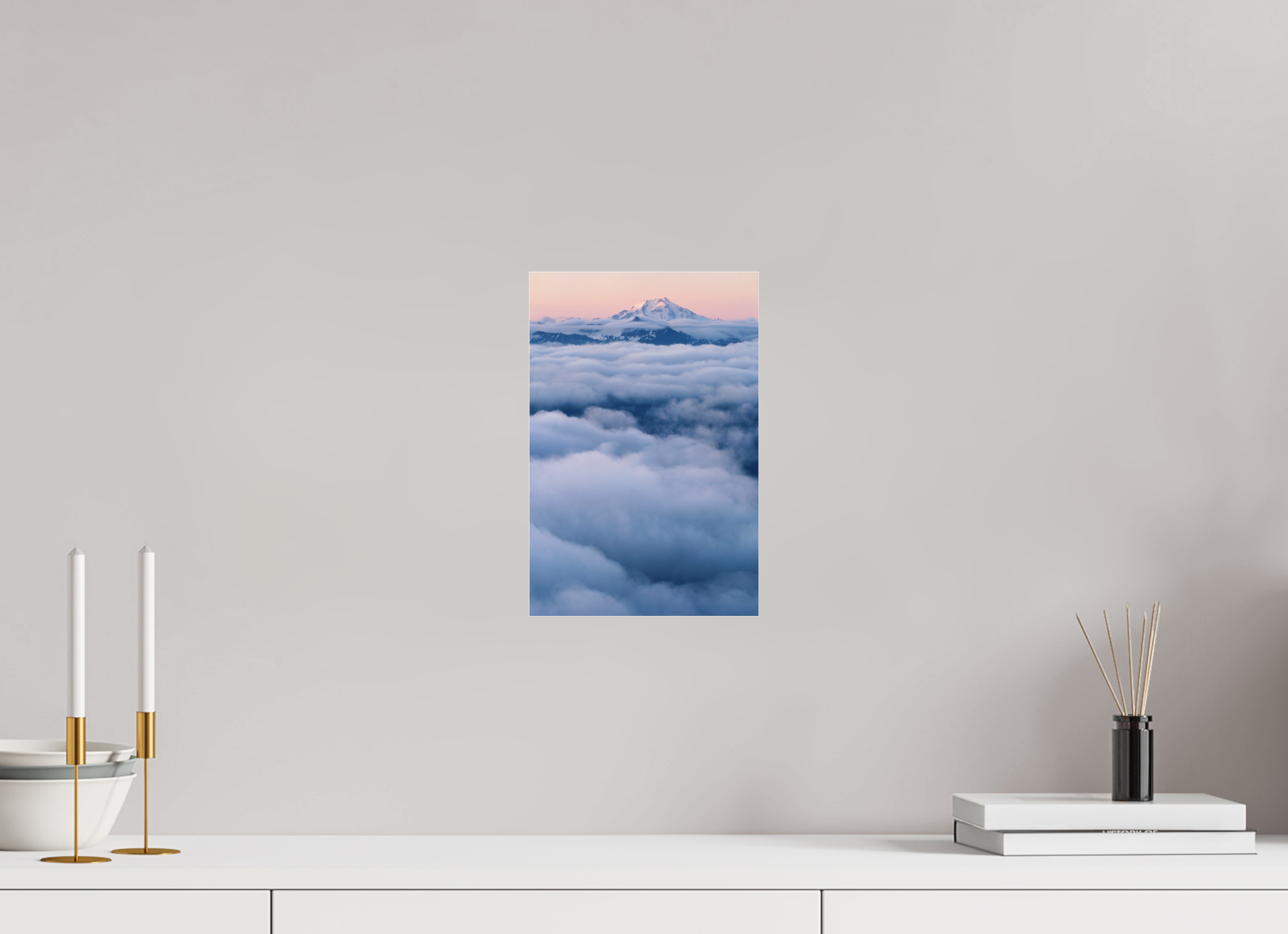 20 x 30 cm, Photo Print Under Acrylic Glass Mount Rainier at dawn from Sauk Mountain, acrylic glass, ready to hang