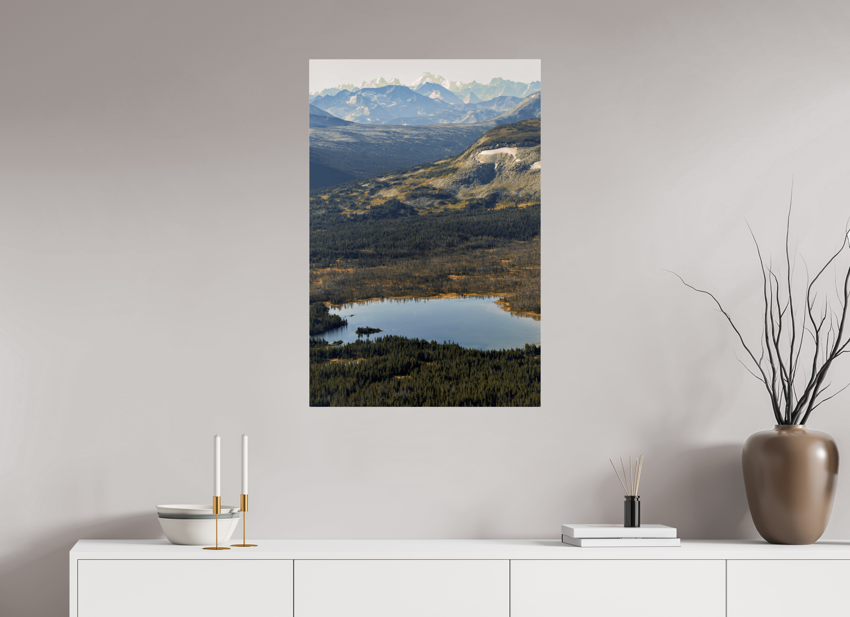 60 x 90 cm, Fuji Crystal Archive with acrylic Charlotte Alplands, acrylic glass, aerial