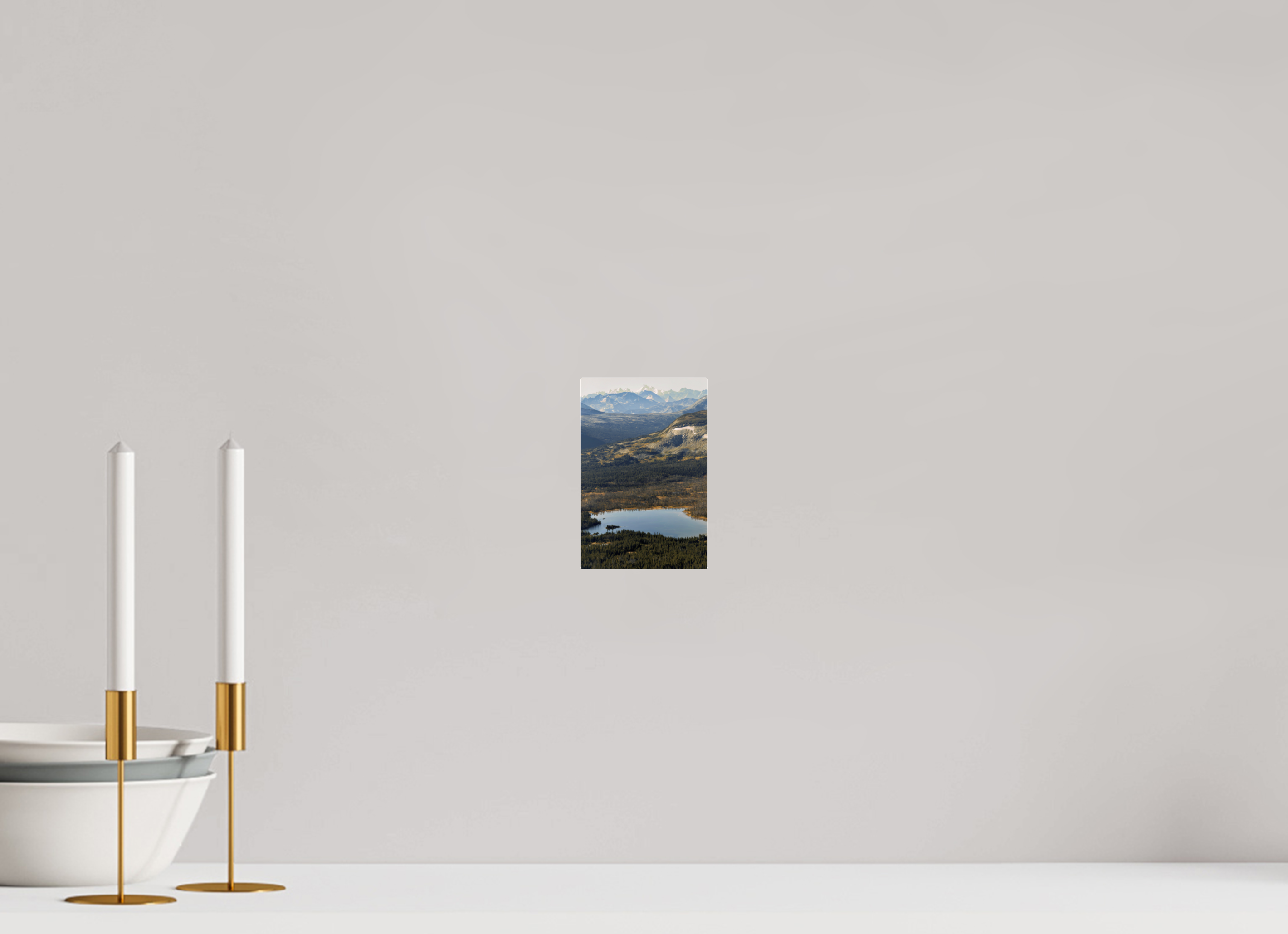 10 x 15 cm, Fuji Crystal Archive with acrylic Charlotte Alplands, acrylic glass, aerial