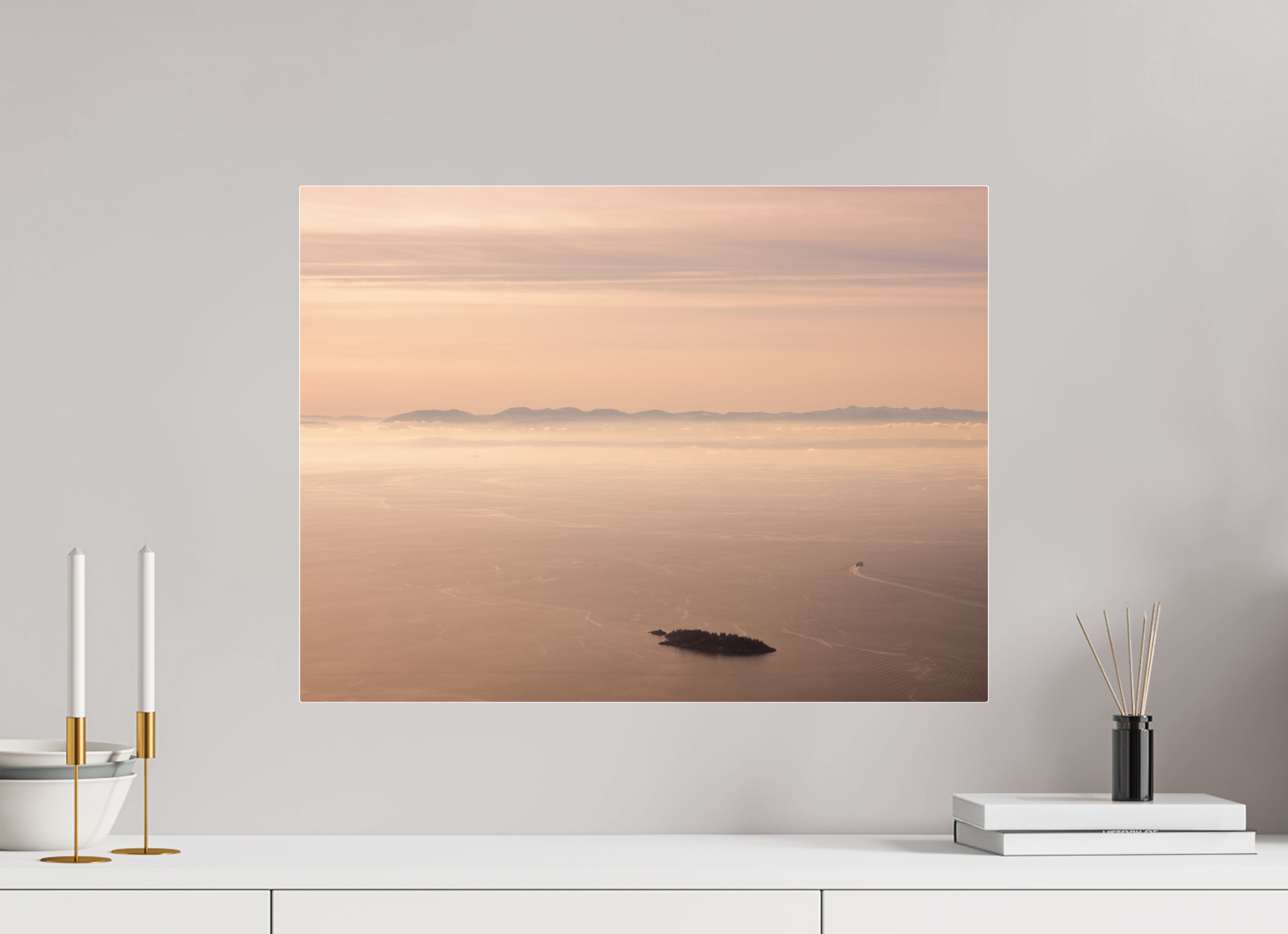 60 x 45 cm, Fuji Crystal Archive with acrylic Vancouver Island Vista, ready to hang, with acrylic glass