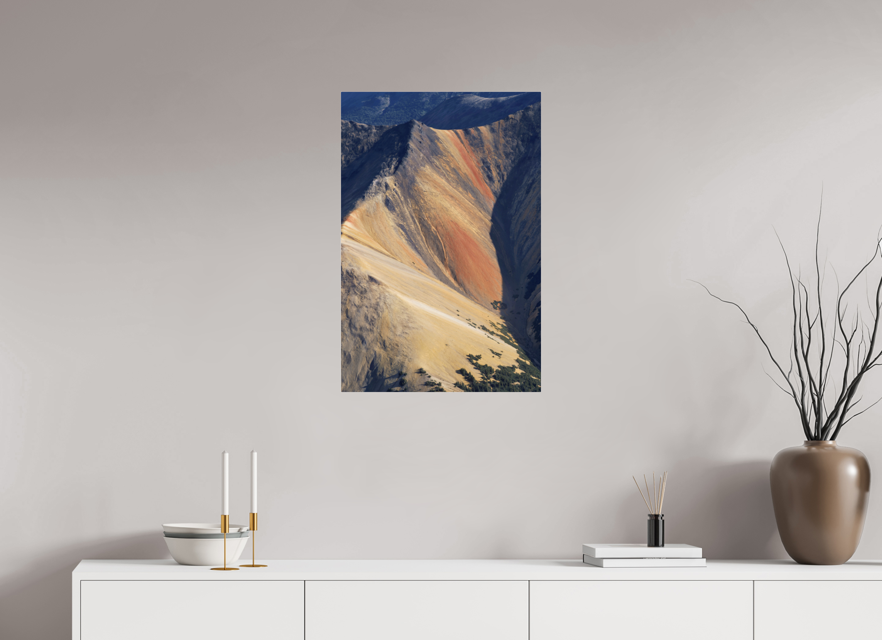 50 x 75 cm, Fuji Crystal Archive with acrylic Rainbow Range, acrylic glass, aerial