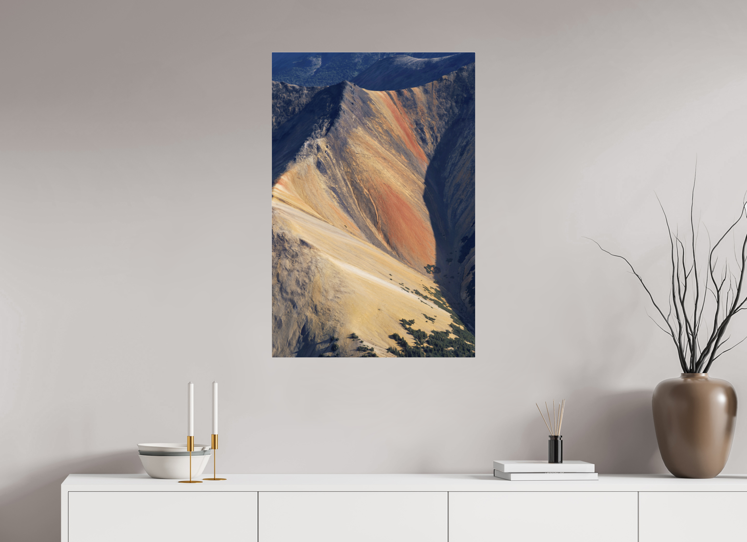 60 x 90 cm, Fuji Crystal Archive with acrylic Rainbow Range, acrylic glass, aerial