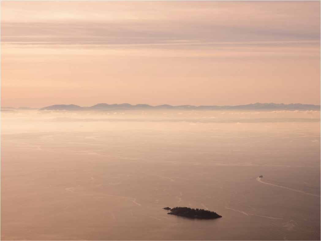 Main image Vancouver Island Vista, ready to hang, with acrylic glass